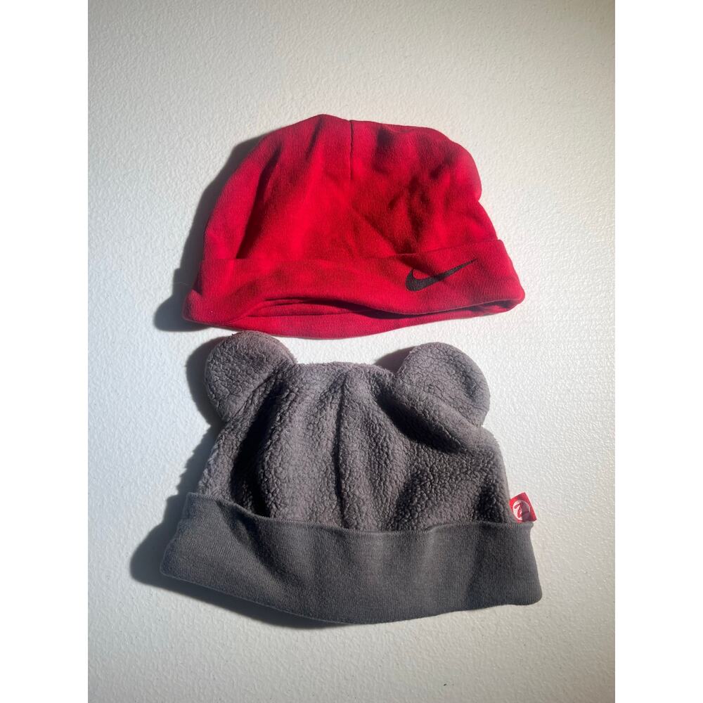Nike , Zatano , pair of two baby hats , size 3- 6 months